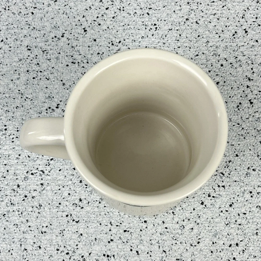 Krispy Kreme Doughnuts Coffee Mug 3D Raised Logo White Ceramic